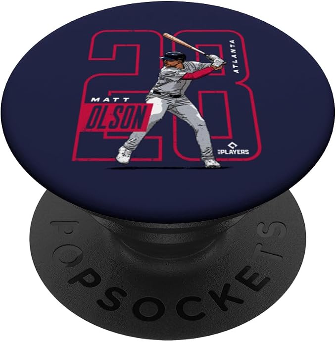 Matt Olson | Atlanta Baseball MLB Players | MLBOLS4025-S PopSockets PopGrip for MagSafe