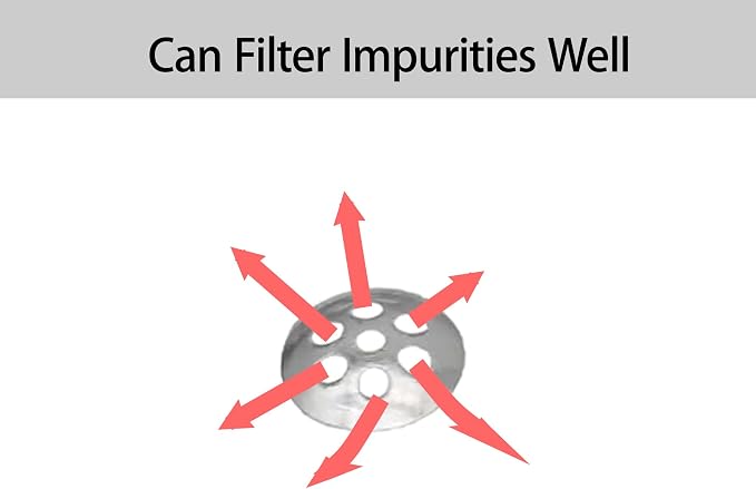 30Pcs 0.3”/8mm Pipe Screen Filters, Stainless Steel Concave Honeycomb Screens