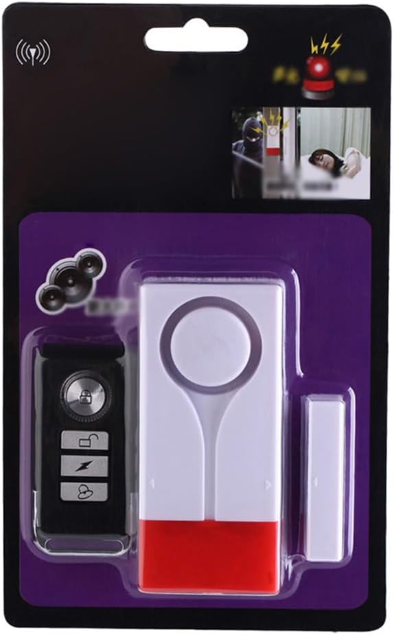 Meichoon Door Window Alarm for Home Security Sensor Wireless Anti-Theft Burglar DIY Protection Ideal for Pool Garage Office Apartment and RV with 2 Remote Control