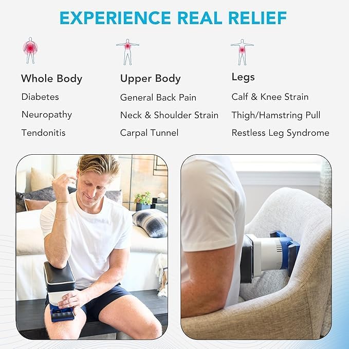 MedMassager Foot & Body Classic Combo | Deep Tissue Massage Therapy Units, at-Home Massager, Dual Speed Motors | Reduces Pain & Improves Blood Circulation | MMF08 & MMB01