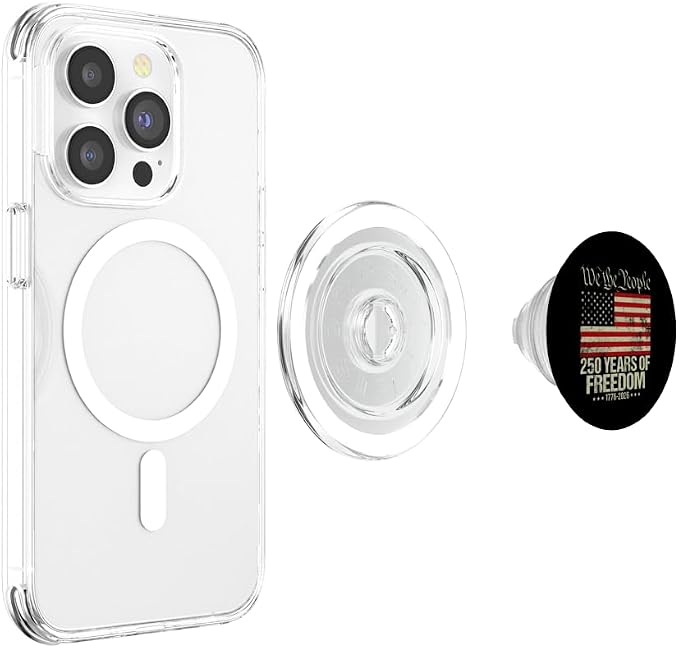 250 Years Distressed America Flag Anniversary USA 250th Bday PopSockets PopGrip for MagSafe