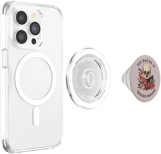 You Had Me at Trigger Warning Dark Romance Smutt Book Reader PopSockets PopGrip for MagSafe