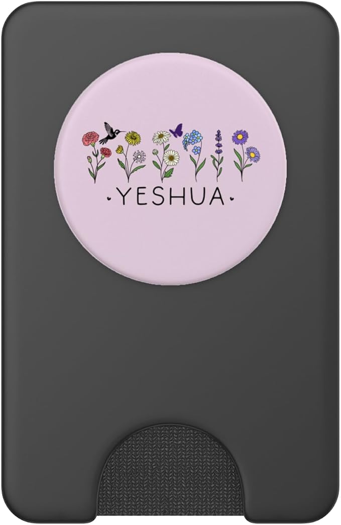 Yeshua Christian Bible Verse Butterfly Scripture God Quotes PopSockets PopGrip for MagSafe