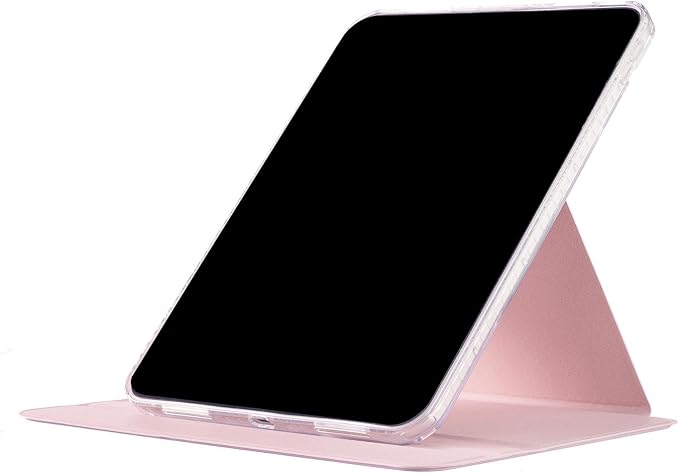 iPad Pro 11'' (M5 2025) (M4 2024) Case DMaos Magnetic Detachable Smart Cover 360 Rotation Foldable Stand - Black