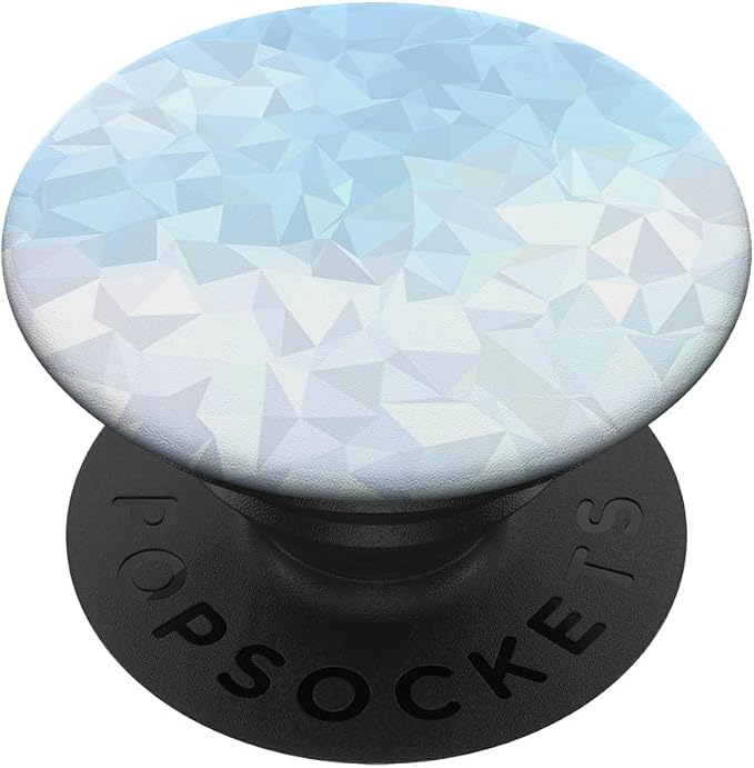 Cool Modern Blue Ombre Gradient Geometric Pattern PopSockets Adhesive PopGrip