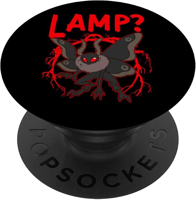 Mothman Cryptid Folklore Lamp? PopSockets Adhesive PopGrip