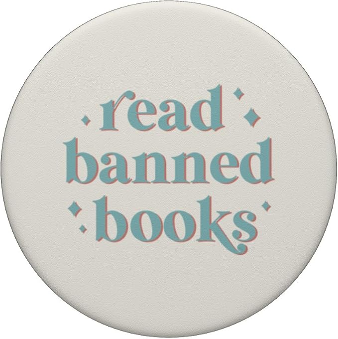 Read Banned Books - Vintage Retro Lettering PopSockets Standard PopGrip