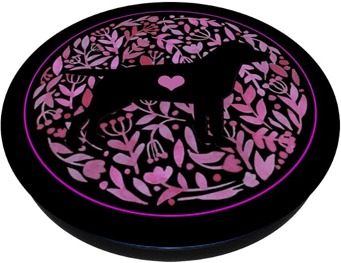 Lab Dog Gift Labrador Mom Black Chocolate Yellow Lab Pink PopSockets Adhesive PopGrip