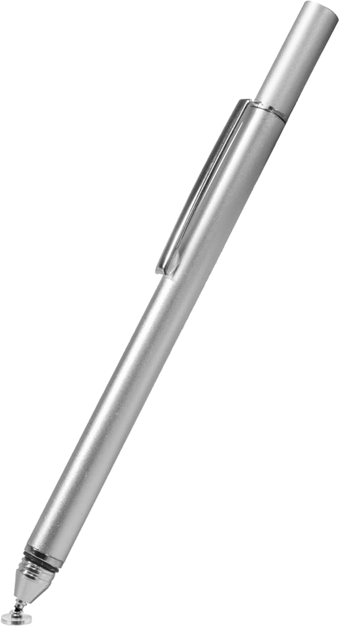 BoxWave Stylus Pen Compatible with Samsung Galaxy A15 5G - FineTouch Capacitive Stylus Super Precise Stylus Pen - Metallic Silver