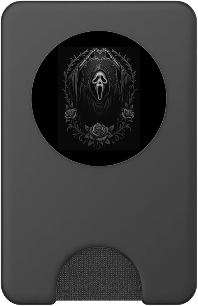 Scary Face Horror Poster Creepy Halloween PopSockets PopGrip for MagSafe