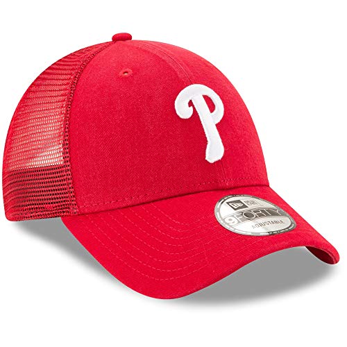 New Era Philadelphia Phillies Primary Logo Trucker 9Forty Adjustable Hat