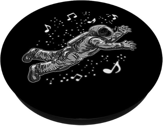Astronaut Space Music Funny Galaxy Band Instrument Gift PopSockets Swappable PopGrip