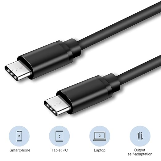 5ft 100W 5A USB C to USB C Cable Fast Charger Compatible with Galaxy Note 20 A53