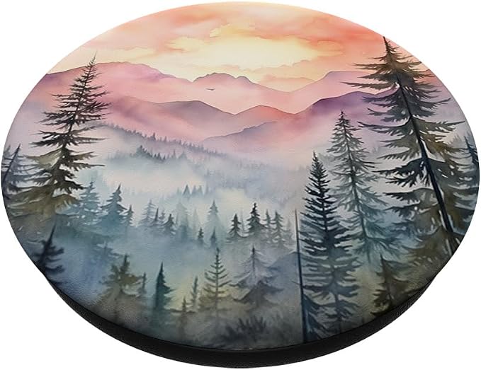 Mountains Wilderness Forest Hiking Pine Tree Nature PopSockets PopGrip for MagSafe
