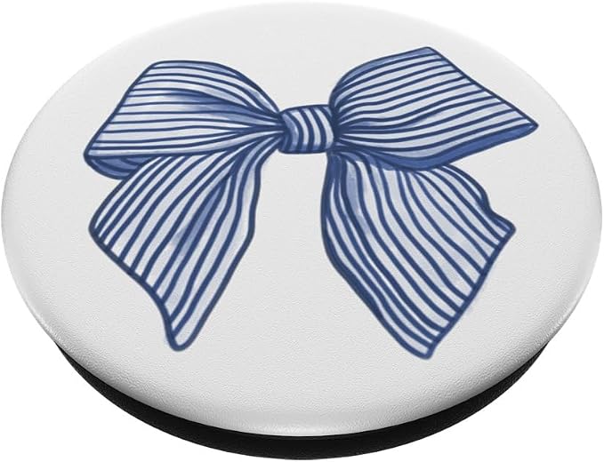 Coquette Blue Bow PopSockets PopGrip for MagSafe