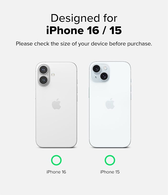 Ringke for iPhone 16/15 Screen Protector [Easy Slide 2 Pack] | Easy Installation with Alignment Tool Case Friendly Premium 9H Hardness Tempered Glass