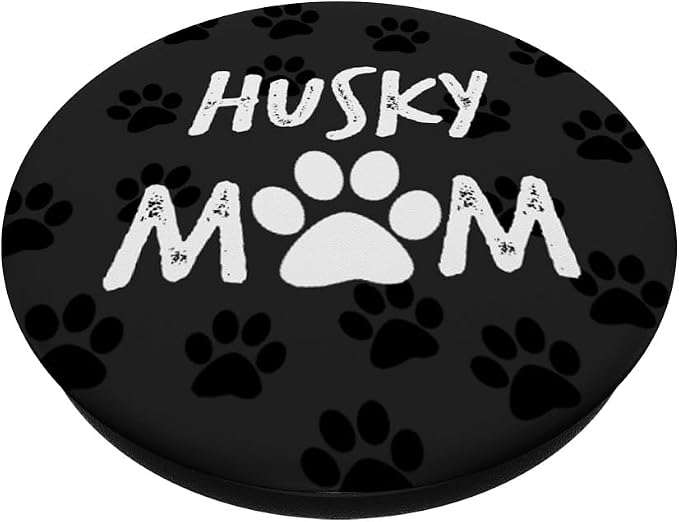Husky Mom Womens phone accessory animal lover dog gift PopSockets Adhesive PopGrip