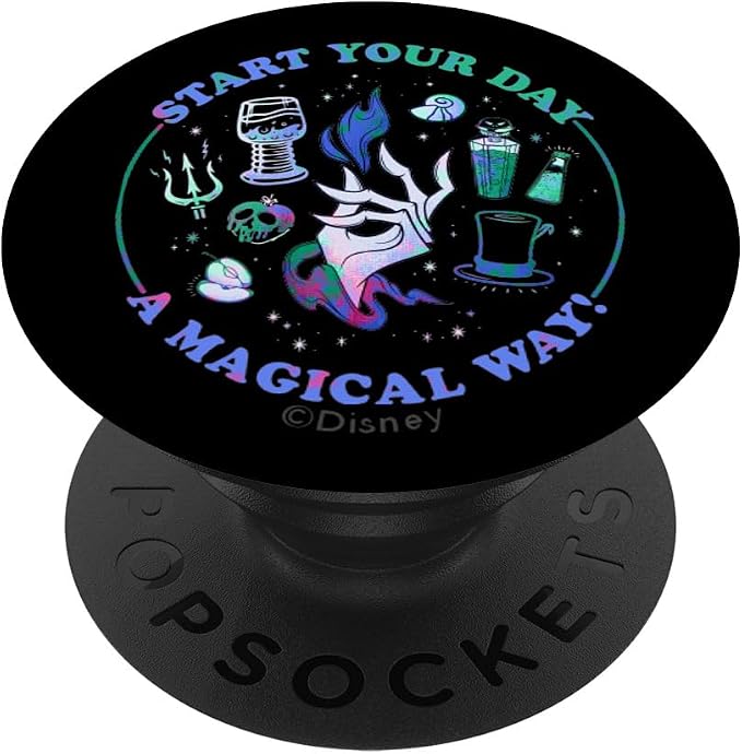 Disney Villains Start Your Day a Magical Way PopSockets Adhesive PopGrip