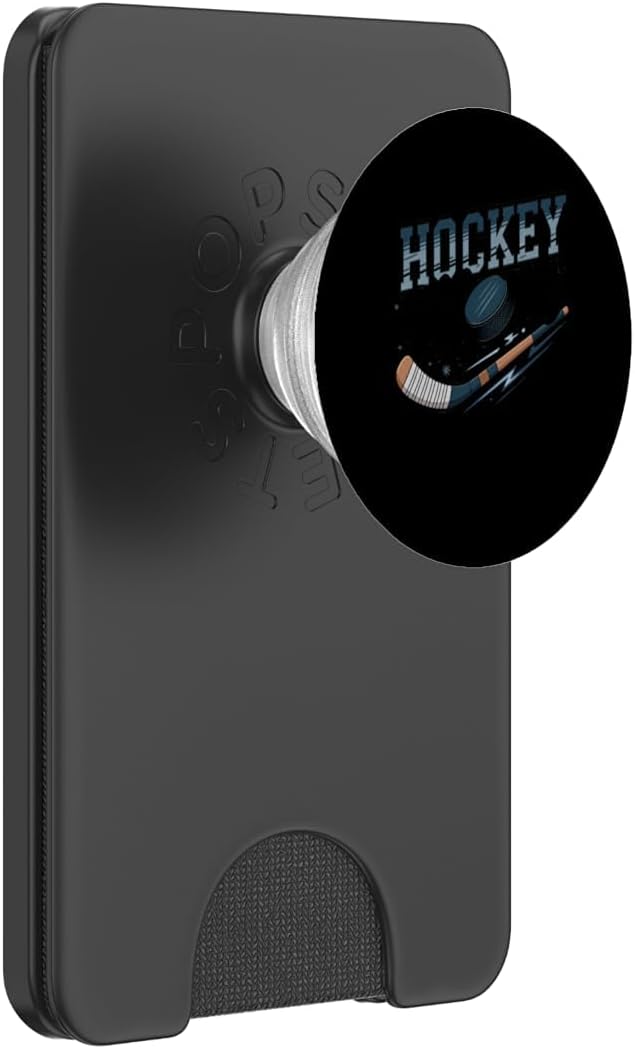 Hockey Mom Stylish Sports Parent Design PopSockets PopWallet for MagSafe