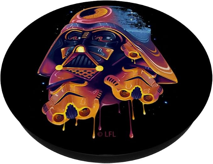 Star Wars Darth Vader Trooper Helmets Psychedelic Drip PopSockets Adhesive PopGrip