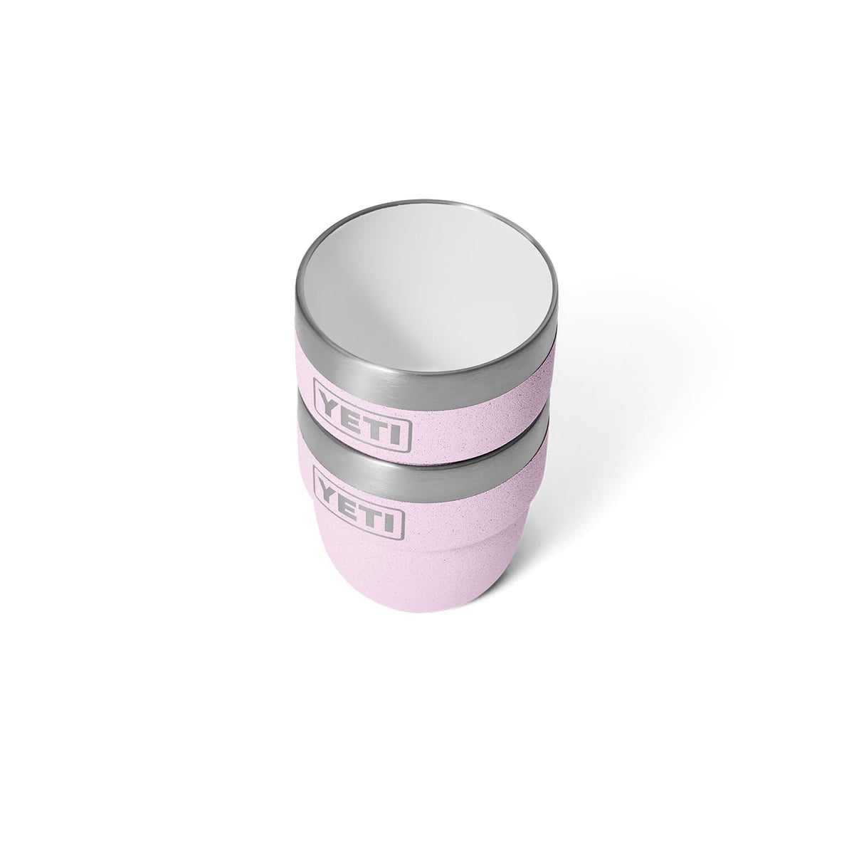 YETI Rambler 4 oz Stackable Cup, Stainless Steel, Vacuum Insulated Espresso/Coffee Cup, 2 Pack, Cherry Blossom