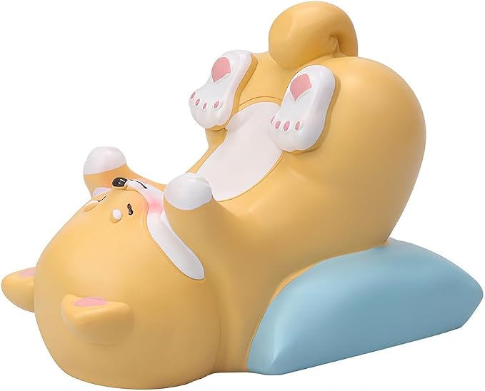Cute Dog Phone Stand Multi-Purpose Resin Phone Holder Desk Decor for Home Office Bedroom