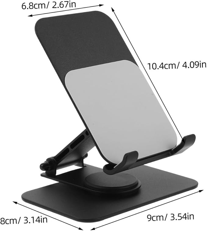 ARTIBETTER Adjustable 360° Rotating Foldable Metal Phone Holder for Desk Portable Smartphone Stand for Office Home and Kitchen Use