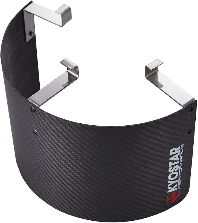 Kyostar Universal 100% Real Carbon fiber Air Filter Heat Shield Cover Burning