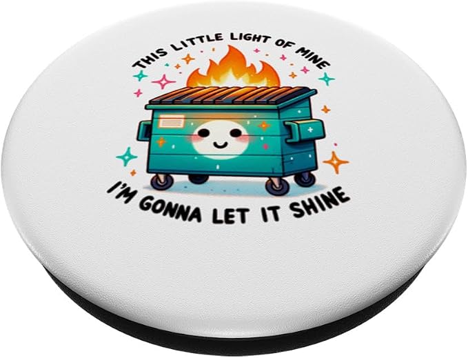 Snarky Dumpster Fire PopSockets Adhesive PopGrip