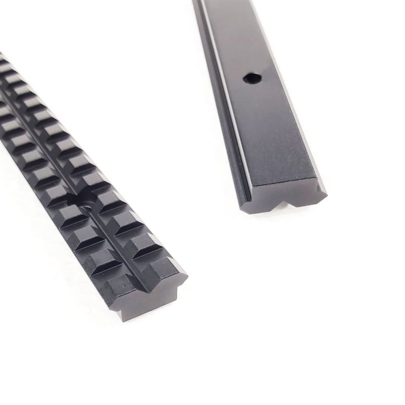 Crotek 10 inch Long Picatinny Rail Mount Aluminum 25 Slot Black