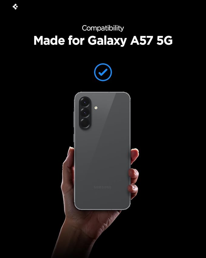 Spigen GlasTR EZ FIT Pro Tempered Glass Screen Protector for Galaxy A57 5G | 9H+ Tempered glass Scratch resistance Auto-align tray Lab-tested 100% clarity Original touch Case-friendly 2 Pack