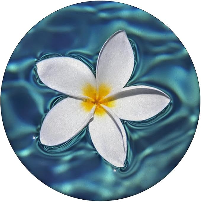 Hawaii Pop Mount Socket White Flower in The Sea Ocean Water PopSockets Adhesive PopGrip