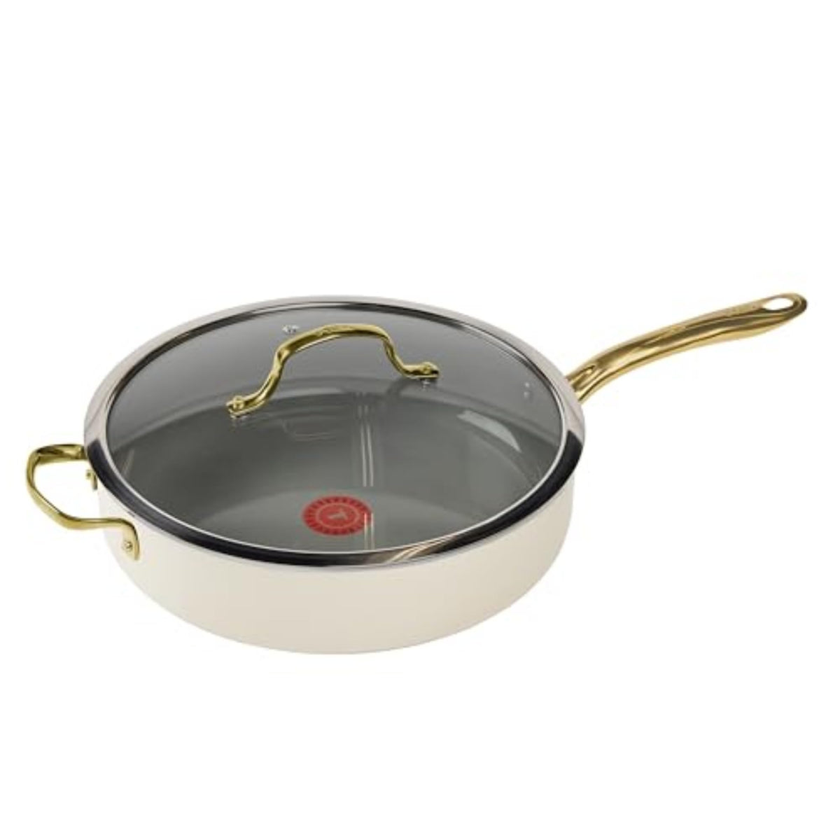T-Fal Revive Ceramic Nonstick Sauté Pan with Lid, 6 Qt Forged Skillet