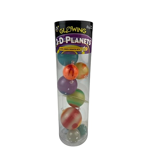 Great Explorations, 3D Glow in the Dark Planets in a Tube, Ages 5 and Up