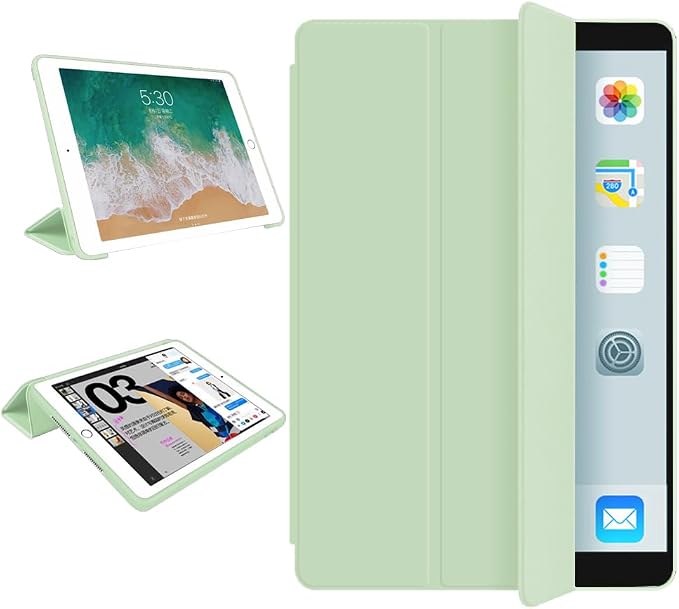 iPad Pro 11 Case 4th/3rd/2nd Gen Black | 2022/2021/2020 Lightweight Smart Folio Trifold Stand Auto Sleep/Wake Soft Silicone Back without Pencil Holder