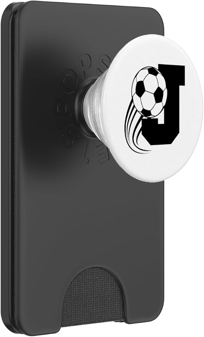 Soccer Pop Socket - Soccer Popsocket - Letter J PopSockets Adhesive PopGrip
