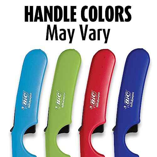 BIC Multi-Purpose Classic and Flex Wand Combo Lighter Pack, Assorted Handle Colors, 20-Count