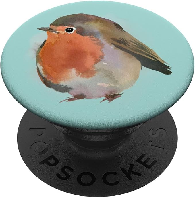 Watercolor Robin | Baby Bird PopSockets Adhesive PopGrip