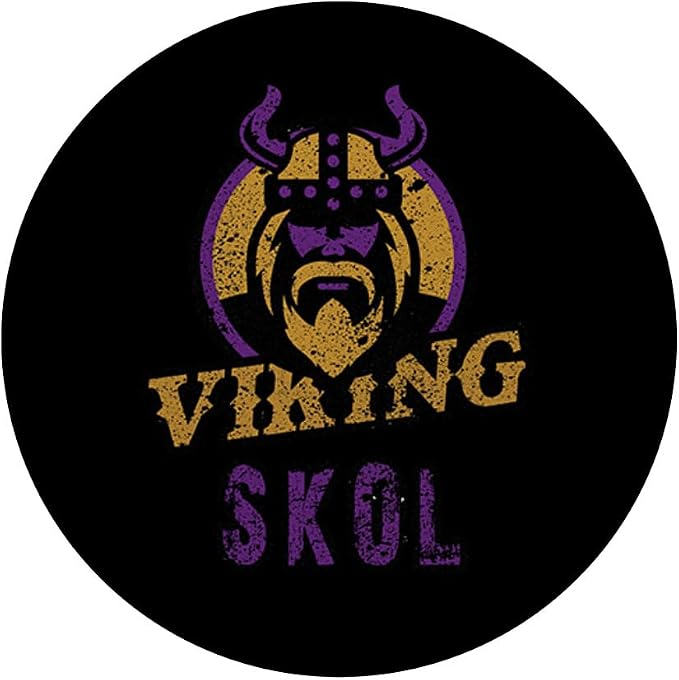 Skol Vikings Scandinavian Warrior Nordic Viking North King PopSockets Adhesive PopGrip