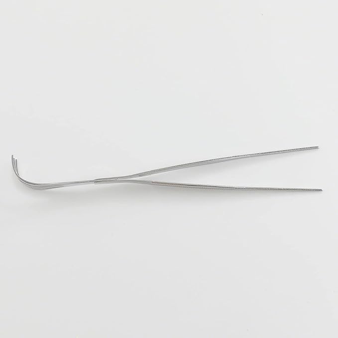 Wazakura 2 in 1 Bonsai Tweezers with Root Rake in Stainless Steel Made in Japan 8.6in (220mm), Professional Bonsai Tool, Japanese Precision Gardening Tongs for Plants
