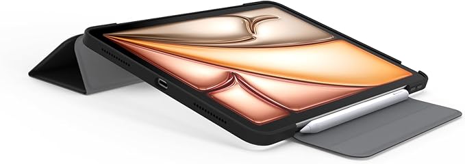 OtterBox Symmetry Series Folio for iPad Air 11-inch (M3) & (M2) - Starry Night (Clear/Black), Ultra-Sleek Design, Multiple Viewing Positions, Magnetic Sleep/Wake Cover