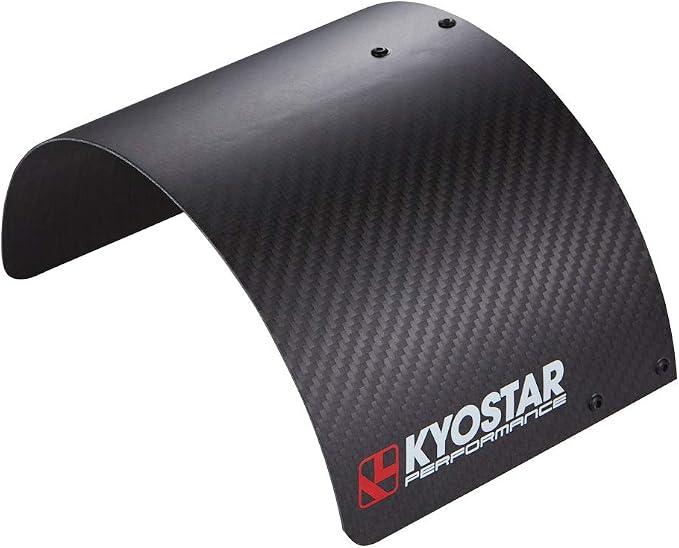 Kyostar Universal 100% Real Carbon fiber Air Filter Heat Shield Cover Burning