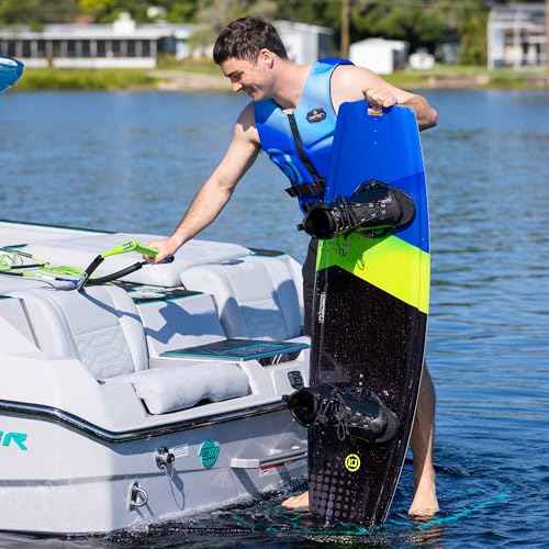 O'Brien Fusion Wake Handle with Dyneema Line ? Adjustable 40'-65' Zero-Stretch Wakeboarding Rope