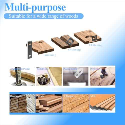 Asieg Tool 15x15x2.5mm-R100 Tungsten Carbide Cutter Inserts Knives Blade with 4" Face Radius fit for Woodworking Helical Planer Head DIY Wood Lathe Turning Rougher Tools 10pcs