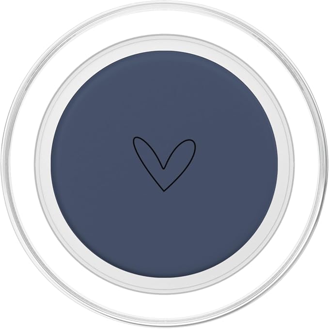 Simple Cute Heart Design Feminine Romantic Love - Navy Blue PopSockets PopGrip for MagSafe