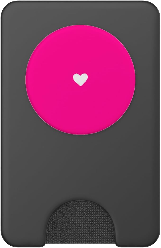 Hot Pink Heart PopSockets PopGrip for MagSafe