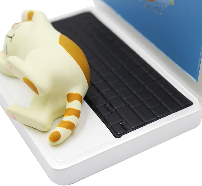 BOLLEY JOSS Desk Cell Phone Holder Stand Pink Sofa with Cute Cat Kitty for Office Free You Hands Home Ornament