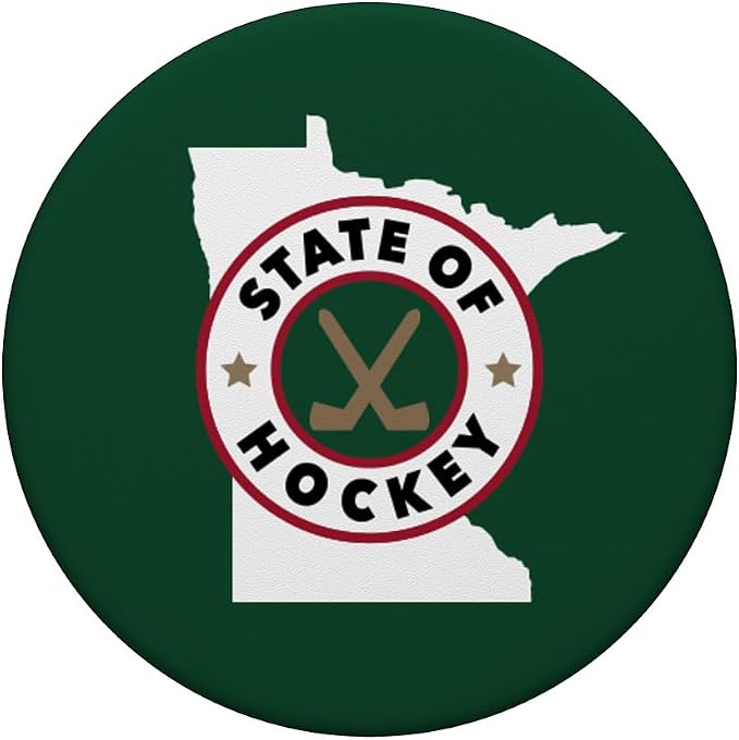 The State of Hockey - Minnesota - The Greatest Hockey State PopSockets Adhesive PopGrip