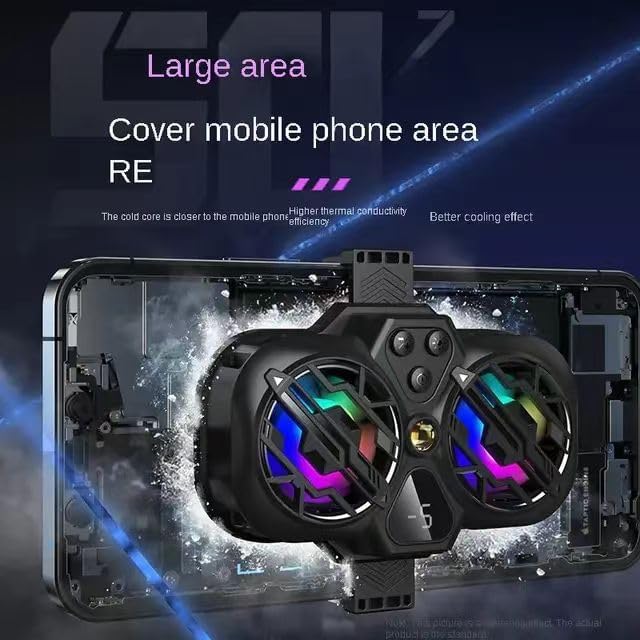 Cell Phone Stand with Phone Cooler Height Adjustable Desktop Cell Phone Stand with Cooling Fan for Live Streaming Compatible with All iPhone Android Phones