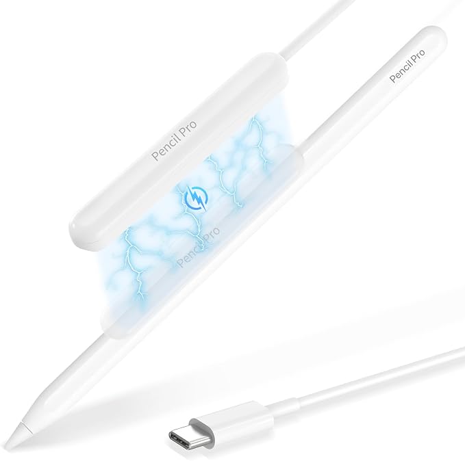 Paiholy Magnetic Charger for Apple Pencil Pro Type C Pencil Wireless Charging Cable for Apple Pencil Pro Only Lightweight and Convenient Charging Adapter